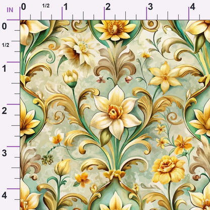 Rococo Blooms Pattern 162 Minky Fabric