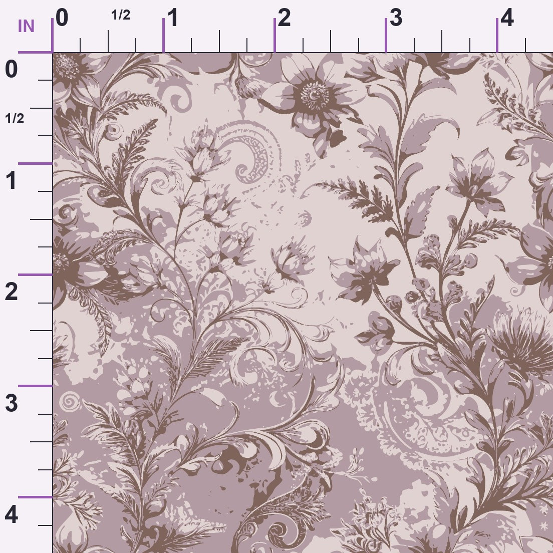 Rococo Blooms Pattern 166 Minky Fabric