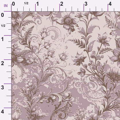 Rococo Blooms Pattern 166 Minky Fabric