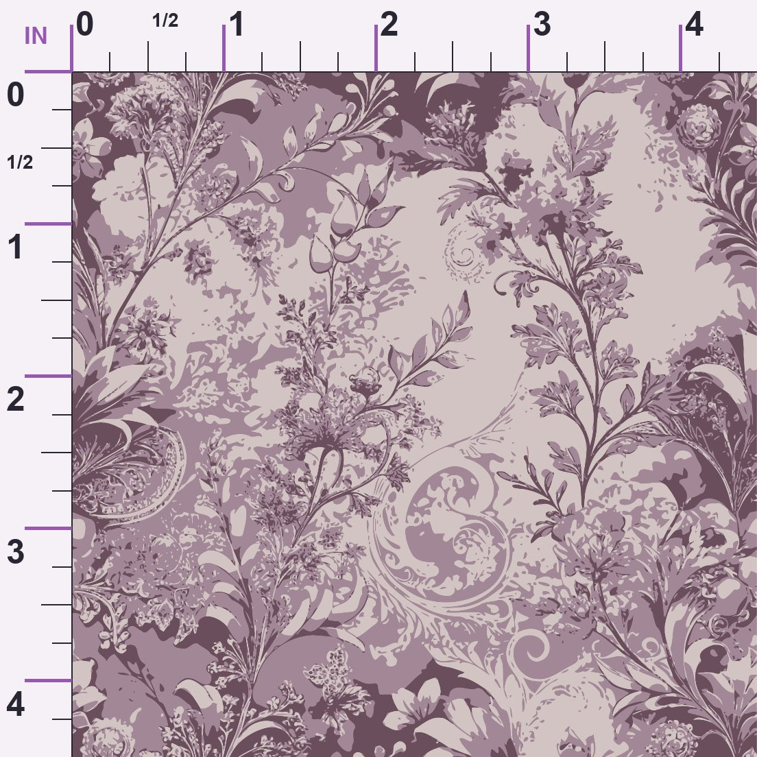 Rococo Blooms Pattern 167 Minky Fabric