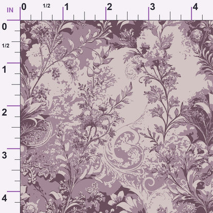 Rococo Blooms Pattern 167 Minky Fabric