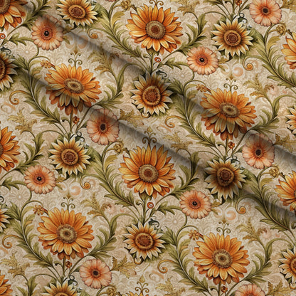 Rococo Blooms Pattern 17 Minky Fabric