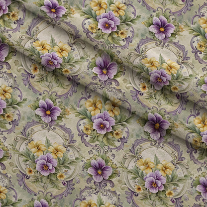 Rococo Blooms Pattern 170 Minky Fabric