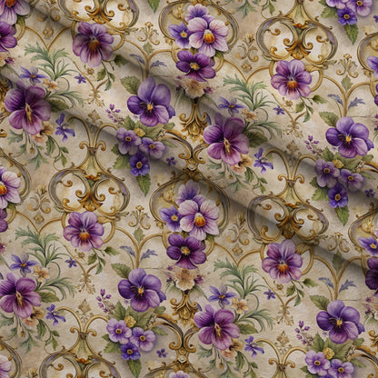 Rococo Blooms Pattern 171 Minky Fabric