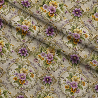 Rococo Blooms Pattern 173 Minky Fabric