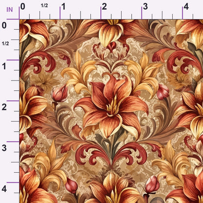 Rococo Blooms Pattern 174 Minky Fabric