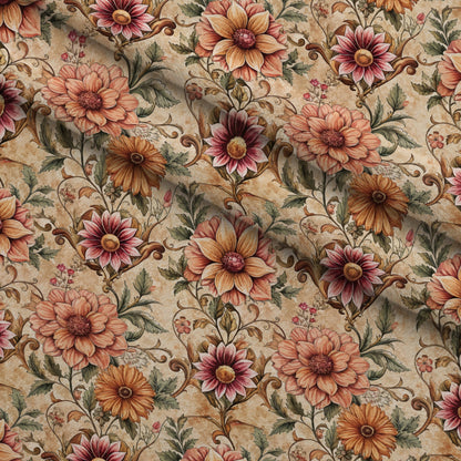 Rococo Blooms Pattern 175 Minky Fabric