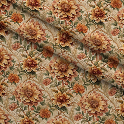 Rococo Blooms Pattern 176 Minky Fabric