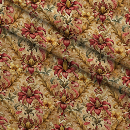 Rococo Blooms Pattern 178 Minky Fabric