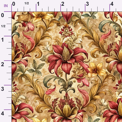 Rococo Blooms Pattern 178 Minky Fabric