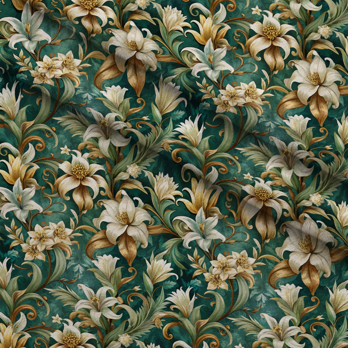 Rococo Blooms Pattern 20 Minky Fabric