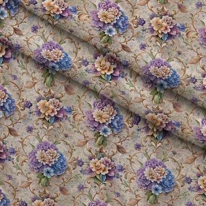 Rococo Blooms Pattern 200 Minky Fabric