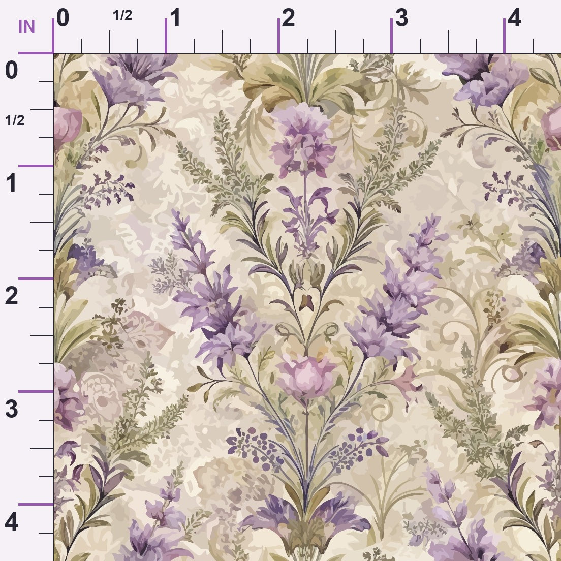Rococo Blooms Pattern 206 Minky Fabric