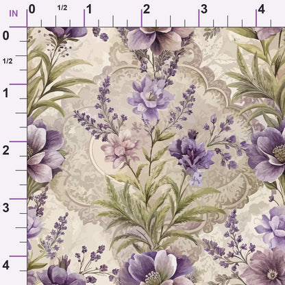 Rococo Blooms Pattern 207 Minky Fabric