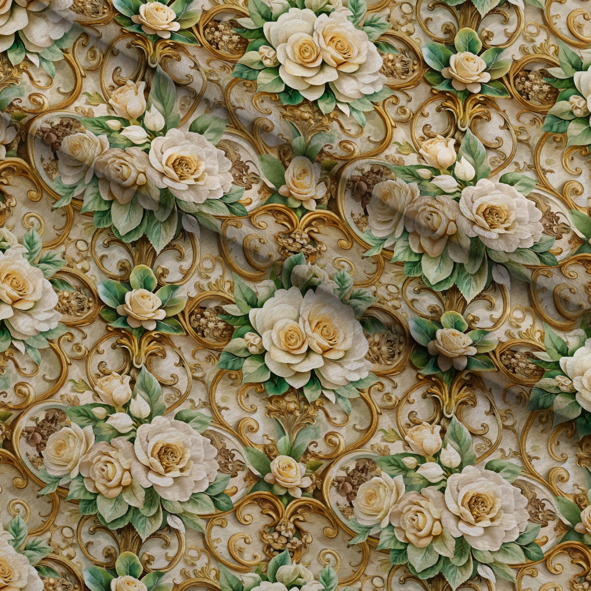 Rococo Blooms Pattern 208 Minky Fabric