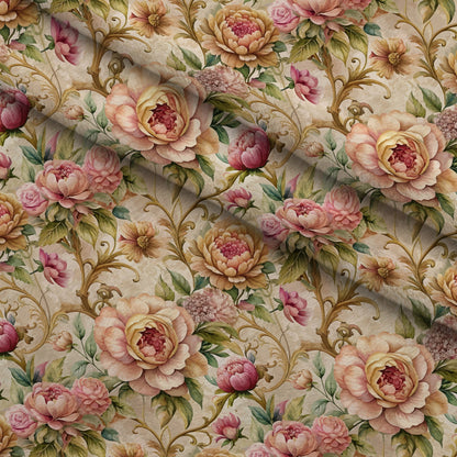 Rococo Blooms Pattern 212 Minky Fabric