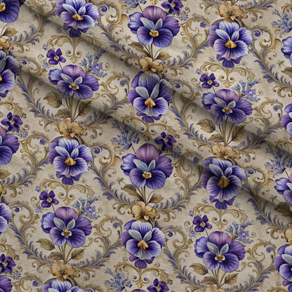 Rococo Blooms Pattern 217 Minky Fabric