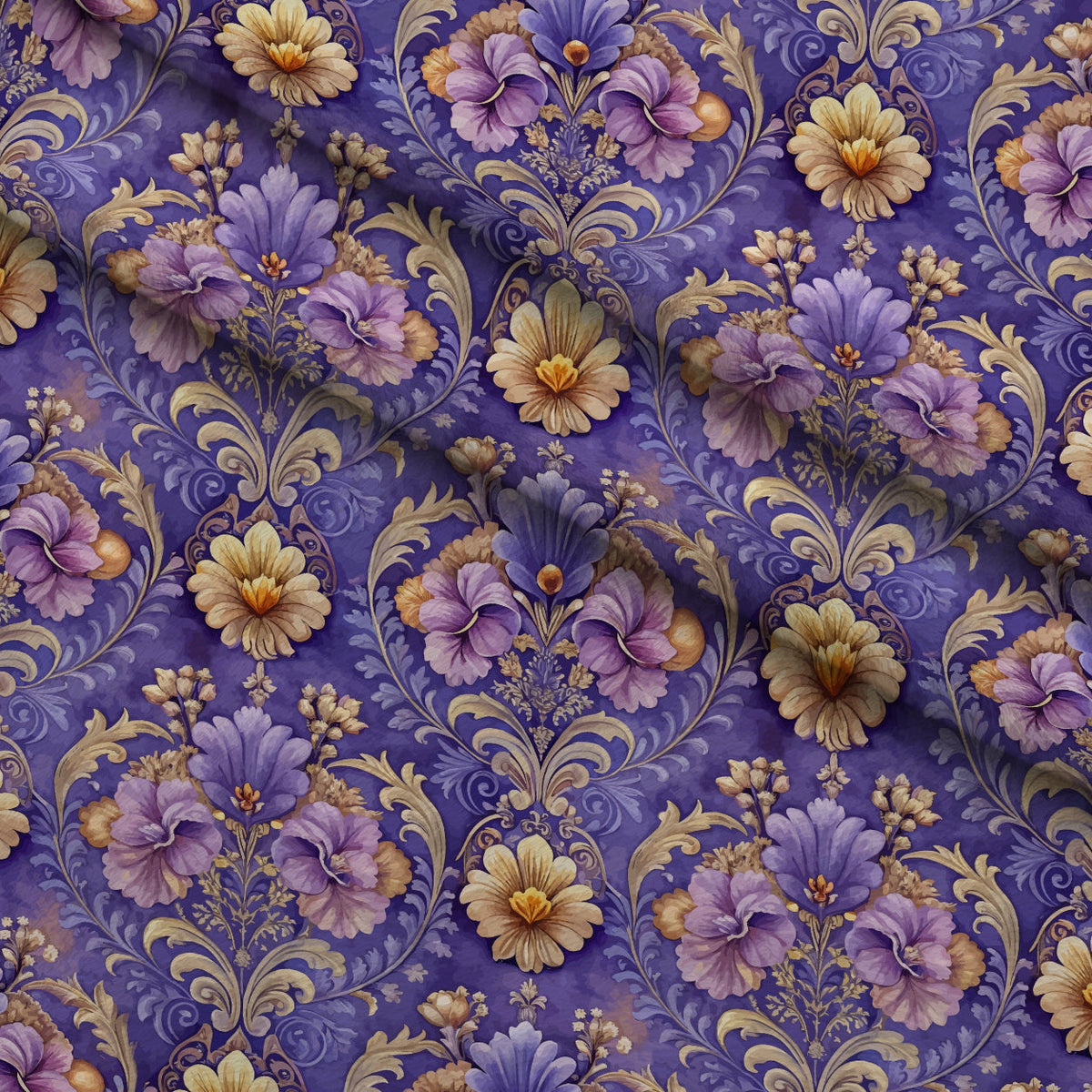 Rococo Blooms Pattern 218 Minky Fabric