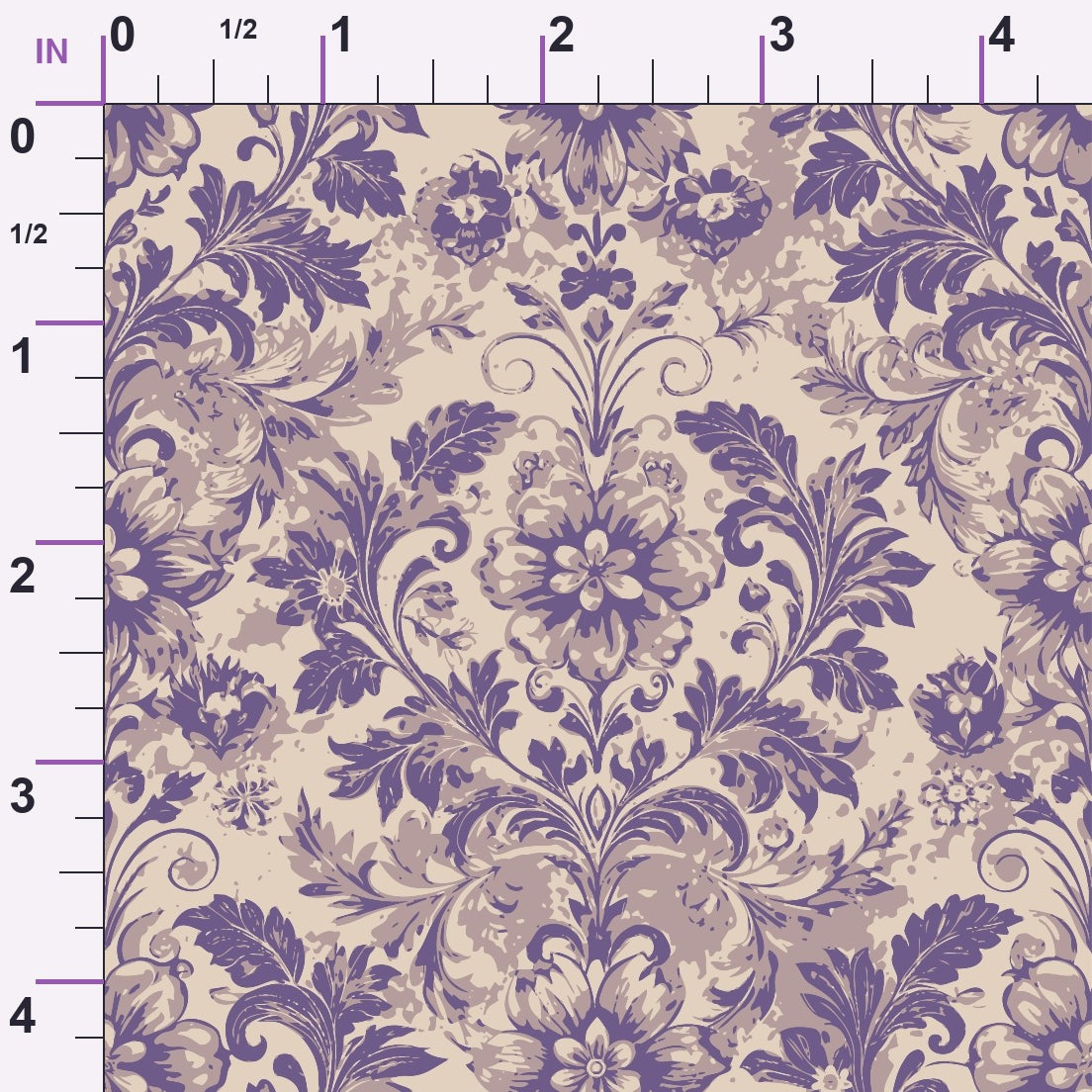 Rococo Blooms Pattern 219 Minky Fabric