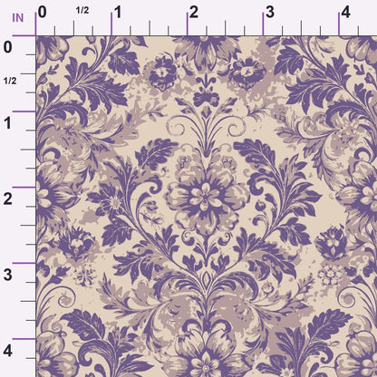 Rococo Blooms Pattern 219 Minky Fabric