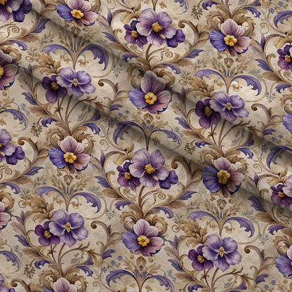 Rococo Blooms Pattern 220 Minky Fabric