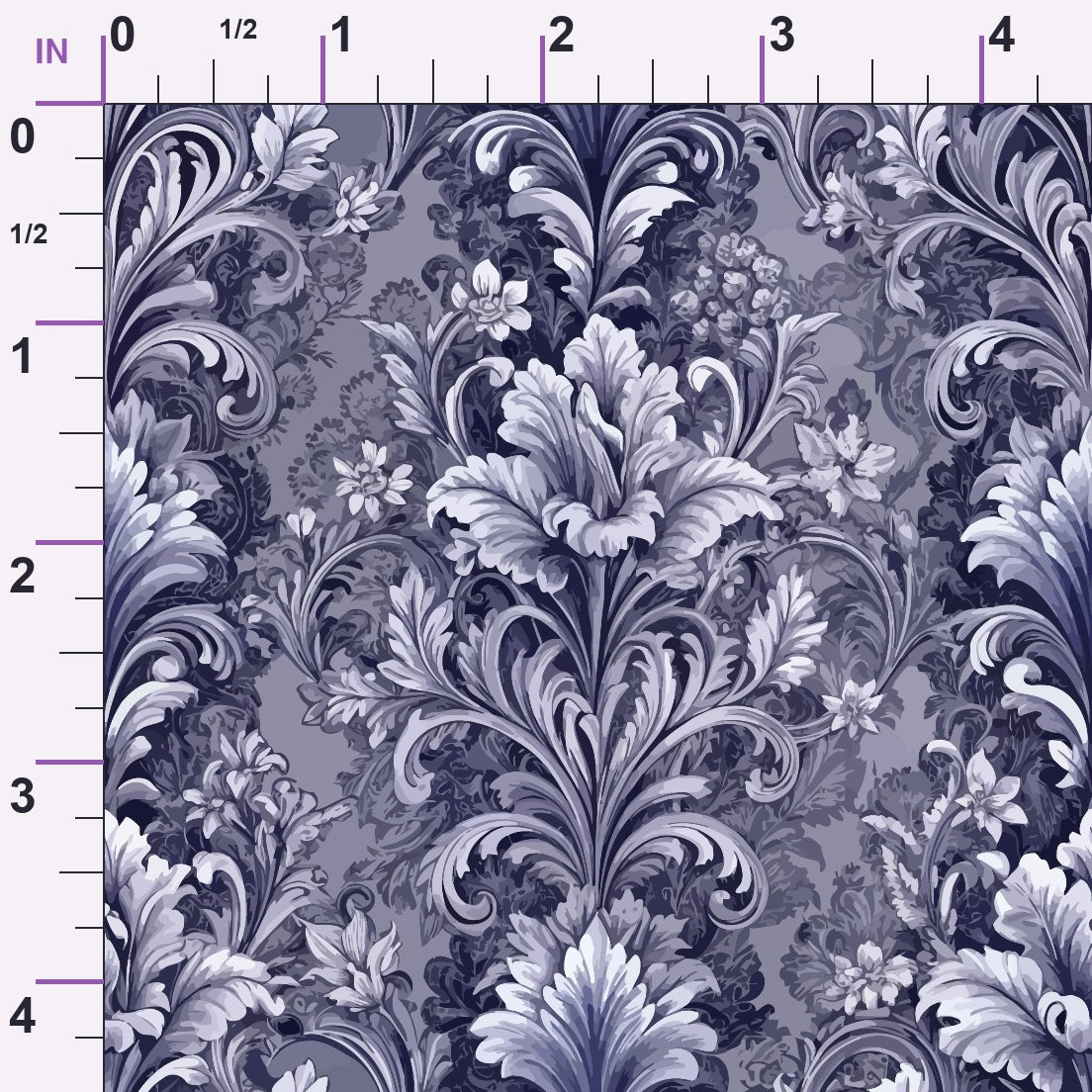 Rococo Blooms Pattern 221 Minky Fabric