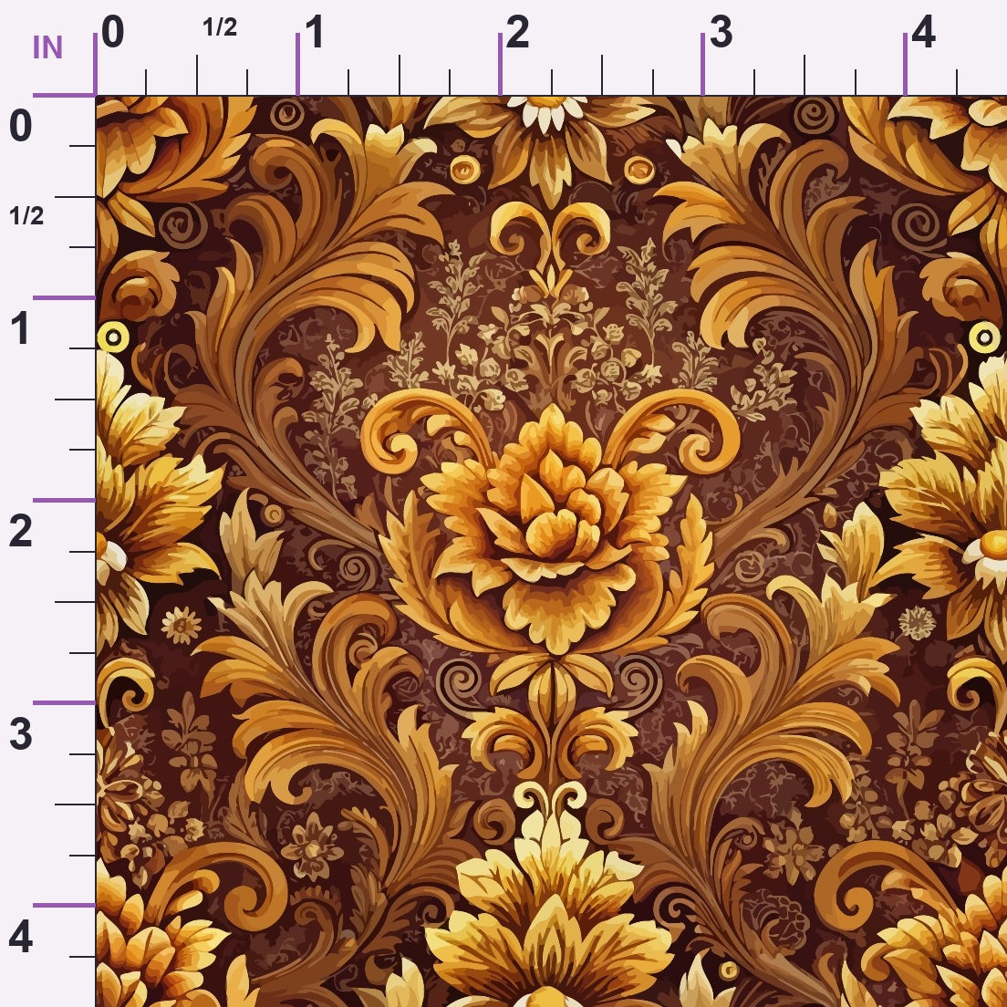Rococo Blooms Pattern 225 Minky Fabric