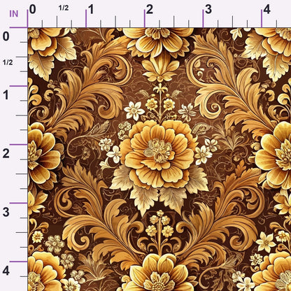Rococo Blooms Pattern 227 Minky Fabric