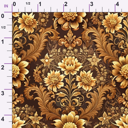 Rococo Blooms Pattern 228 Minky Fabric