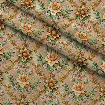 Rococo Blooms Pattern 229 Minky Fabric