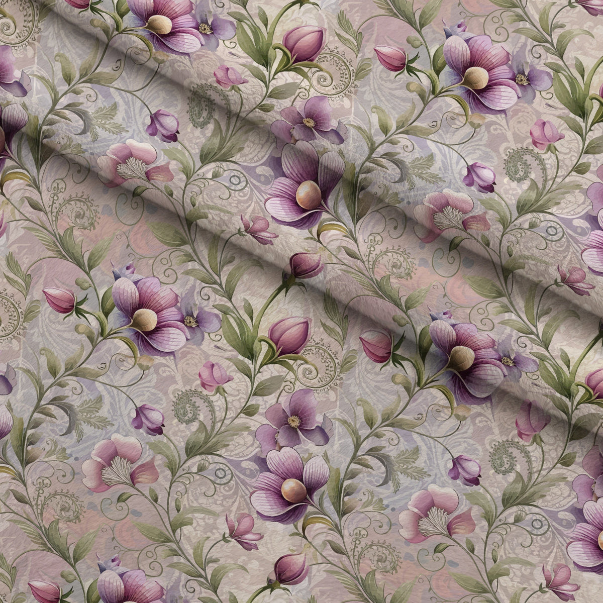 Rococo Blooms Pattern 230 Minky Fabric