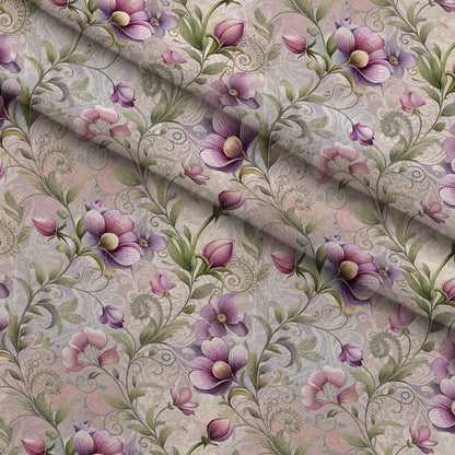 Rococo Blooms Pattern 230 Minky Fabric