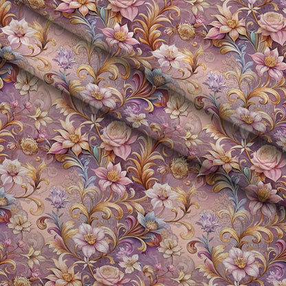 Rococo Blooms Pattern 231 Minky Fabric