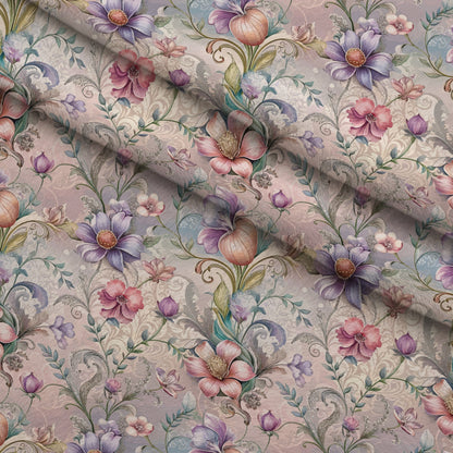 Rococo Blooms Pattern 232 Minky Fabric