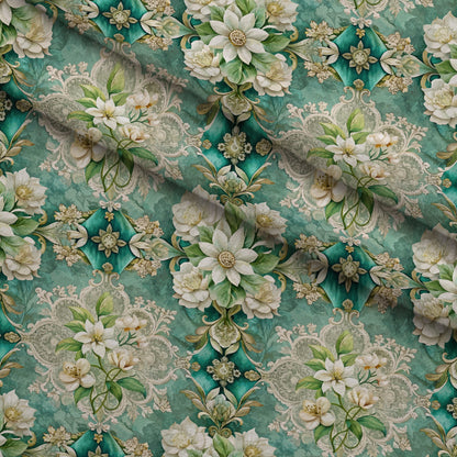 Rococo Blooms Pattern 234 Minky Fabric