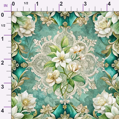Rococo Blooms Pattern 234 Minky Fabric