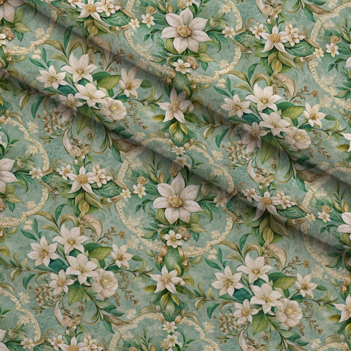 Rococo Blooms Pattern 235 Minky Fabric