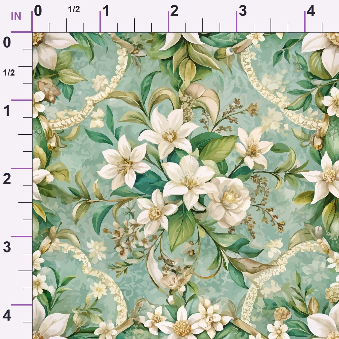 Rococo Blooms Pattern 235 Minky Fabric