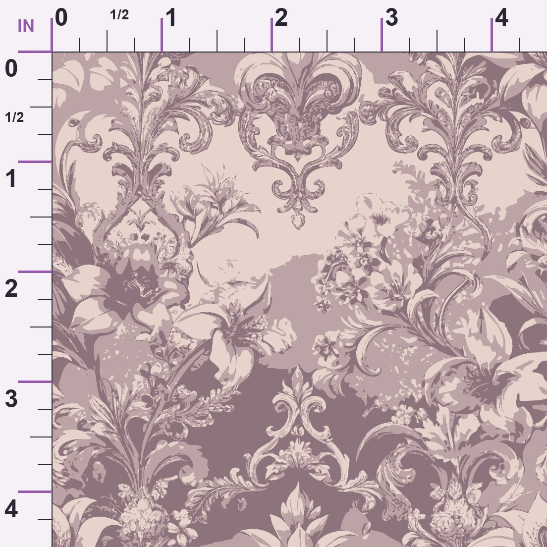 Rococo Blooms Pattern 237 Minky Fabric