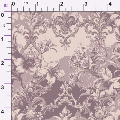 Rococo Blooms Pattern 237 Minky Fabric