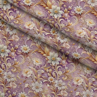 Rococo Blooms Pattern 238 Minky Fabric
