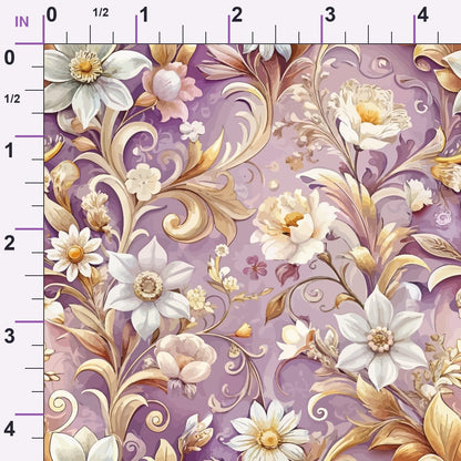 Rococo Blooms Pattern 238 Minky Fabric