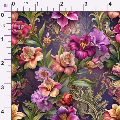 Rococo Blooms Pattern 29 Minky Fabric