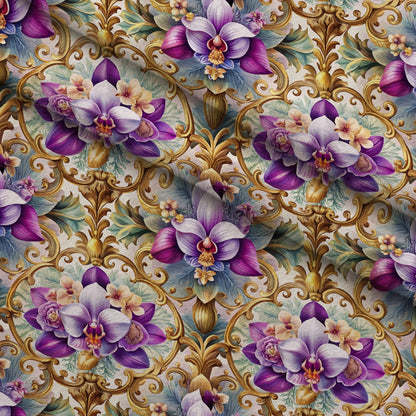 Rococo Blooms Pattern 30 Minky Fabric