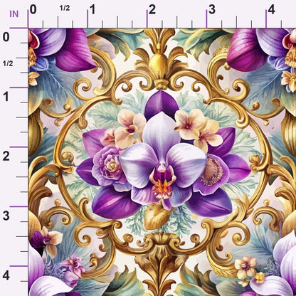 Rococo Blooms Pattern 30 Minky Fabric