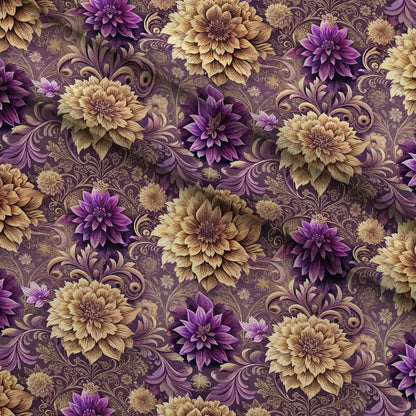 Rococo Blooms Pattern 301 Minky Fabric