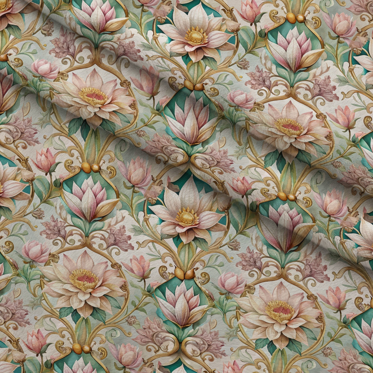 Rococo Blooms Pattern 36 Minky Fabric