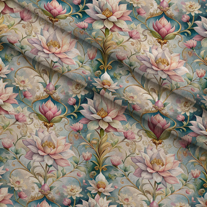 Rococo Blooms Pattern 37 Minky Fabric