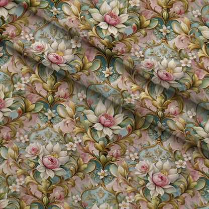 Rococo Blooms Pattern 39 Minky Fabric
