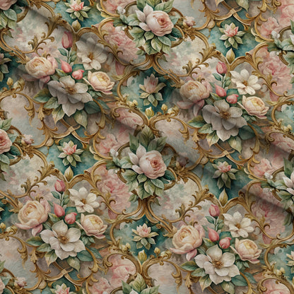 Rococo Blooms Pattern 4 Minky Fabric